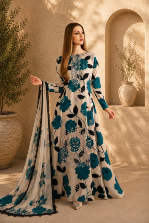 3 Piece Embroidered Lawn Suit