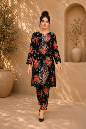 3 Piece Embroidered Lawn Suit