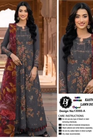 3 Piece Embroidered Lawn Suit