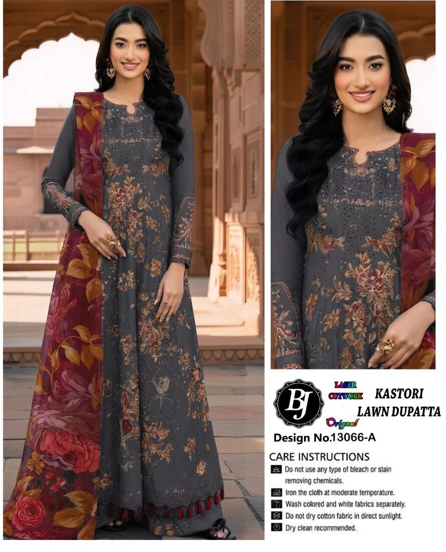 3 Piece Embroidered Lawn Suit